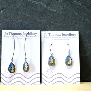 Seahorse Shoreline Sea drop earrings Ocean Blue £8-£10